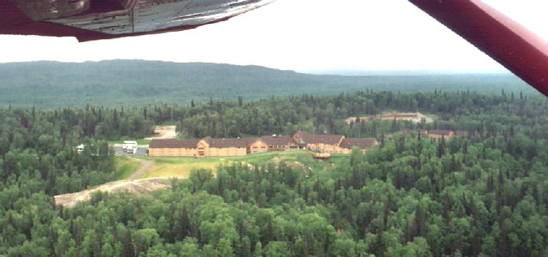 Overflying Talkeetna Alaskan Lodge